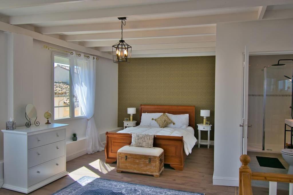 Maison De Charme Centre Lezignan-C. Avec Terrasse Villa Bagian luar foto